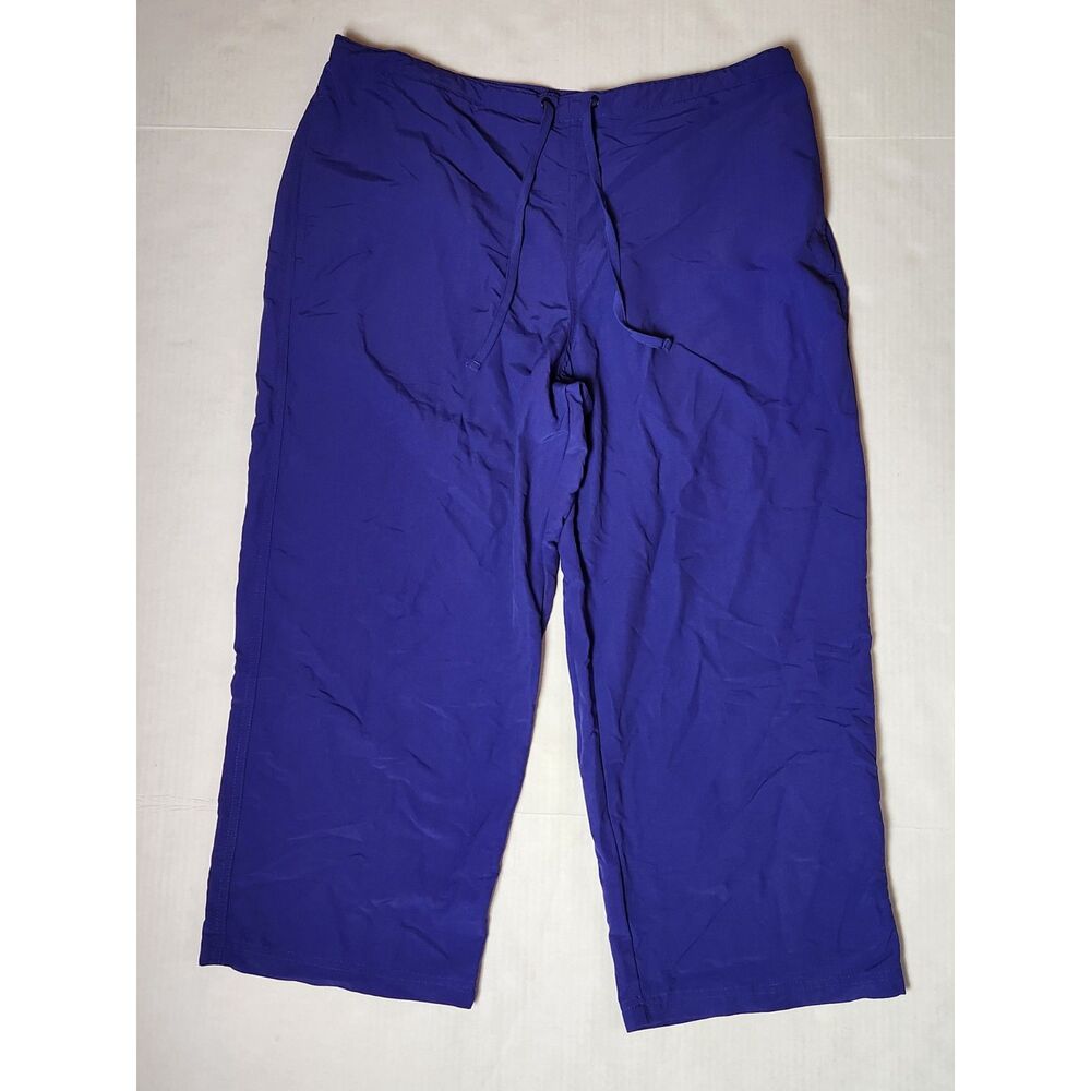 LL Bean Cropped Pants Women's Medium Periwinkle